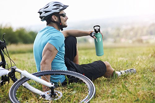 Super Sparrow Botella de Agua aislada al vacío de Acero Inoxidable, diseño de Pared Doble, Boca estándar - 750ml - sin bpa Botellas - para Correr, Gimnasio, Yoga, Ciclismo