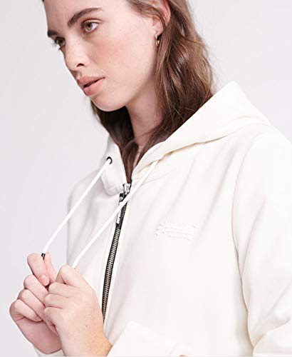 Superdry OL Elite Ziphood BR Capucha, Marfil (Buttercream 11l), XXL (Talla del Fabricante:18) para Mujer