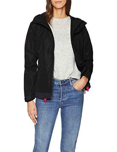 Superdry Windcheater Chaqueta deportiva, Negro (Elite Black Xf8), Large (Talla del fabricante: 14.0) para Mujer