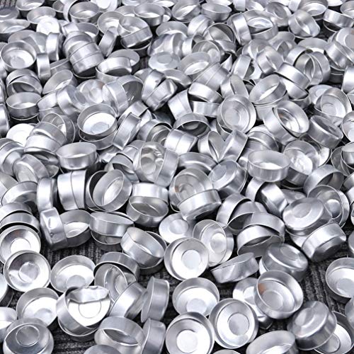 SUPVOX 200 Piezas de Aluminio candelita Metal Caja vacía Vela Cera contenedores Vela Molde para Hacer Velas DIY