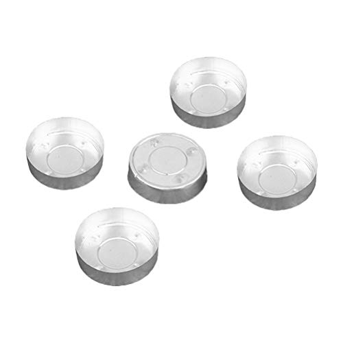 SUPVOX Lata Aluminio Vacio para Fabricación de Velas Cosmetica Viajes Almacenamiento Aceite (Plata) 500 Piezas 37.5mmx11mm