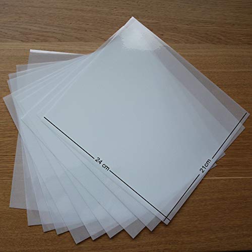 T S S - 10 hojas (210 mm x 240 mm) de papel de transferencia de diamantes de imitación de fijación en caliente para hacer motivos brillantes, apto para múltiples usos, papel de Mylar