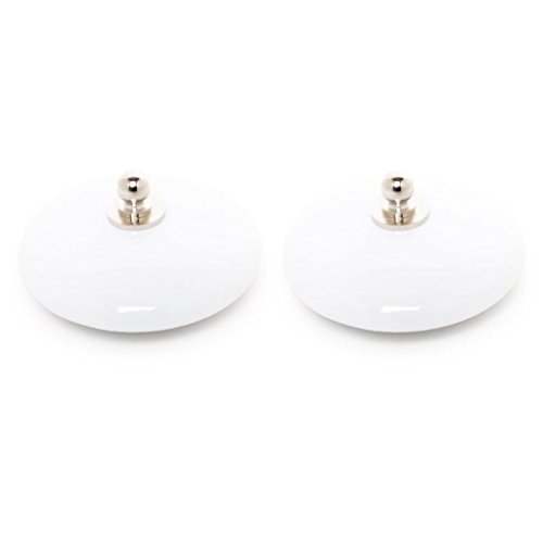 Tapón Lavabo, bañera y Bidet Universal Decorado 2 uds Porcelana Blancos
