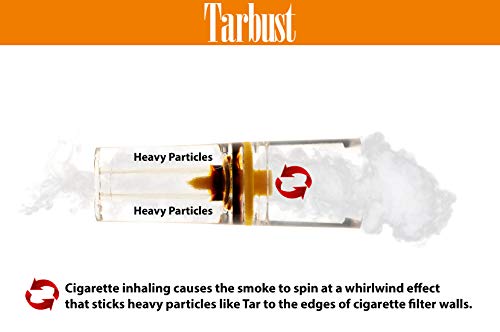 Tarbust Filtros para Cigarrillos, Filtros Desechables, Paquete Económico, 300 por Paquete | Con il Sistema de Bloqueo de Nicotina, de Alquitrán