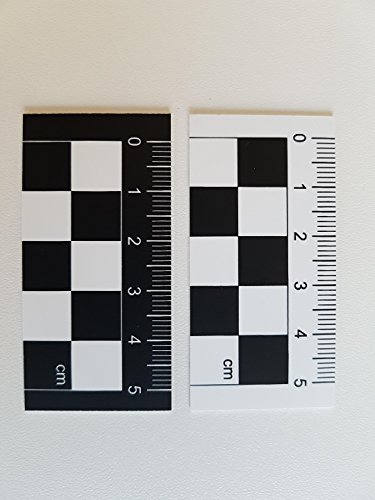 Tatort fotográfico y de regla, doble cara, 5 cm, 1