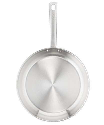 Tefal E49204 Virtuoso - Sartén sin revestimiento (24 cm, acero inoxidable)