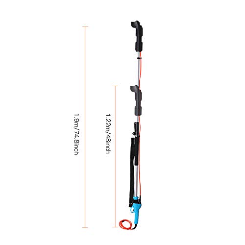 Tijeras de podar eléctricas de 30-45 mm Cortador de ramas de árbol de tijera recargable profesional Cizallas eléctricas ajustables Herramienta de corte Varilla de extensión