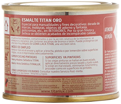 TITANLUX 302 - Esmalte decorativo, color Oro Amarillo, 50 ml