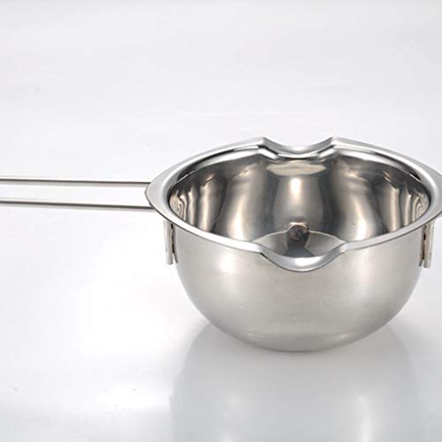 TKQIrene 304 de Acero Inoxidable de fusión del Chocolate Mantequilla Queso tazón de Leche de Chocolate al baño maría Pot Horno calentado Leche Tazón