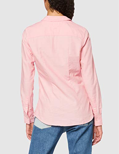 Tommy Hilfiger Tjw Slim Fit Oxford Shirt Camisa, Rosa (Pink Te6), 38 (Talla del Fabricante: Medium) para Mujer