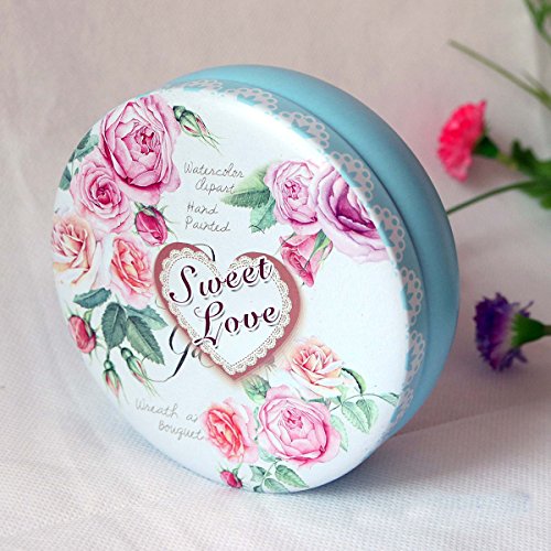 TooGet Elegantes Latas Vacías, Shabby Chic Mini-Cajas para Velas DIY, Almacenamiento en Seco, Especias, Té, Dulces, Regalos para Fiestas, Y Regalos - Color Al Azar(Ronda 6Pcs)