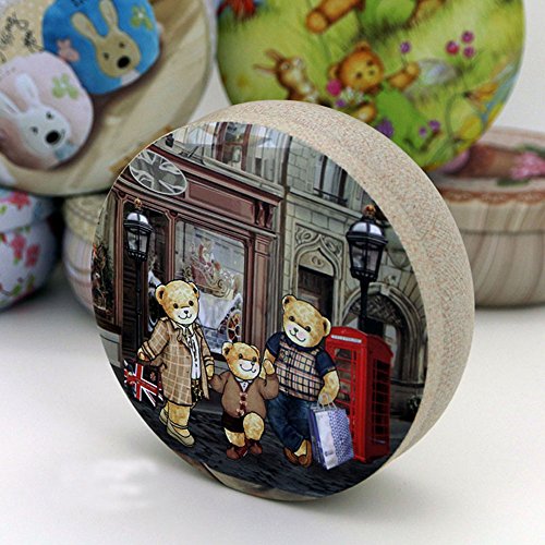 TooGet Elegantes Latas Vacías, Shabby Chic Mini-Cajas para Velas DIY, Almacenamiento en Seco, Especias, Té, Dulces, Regalos para Fiestas, Y Regalos - Color Al Azar(Ronda 6Pcs)