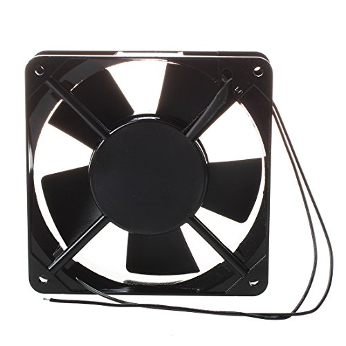 TOOGOO（R） Ventilador Enfriador AC 220V-240V 120x120x25mm Ventilador de enfriamiento para PC Caja Refrigerador Negro