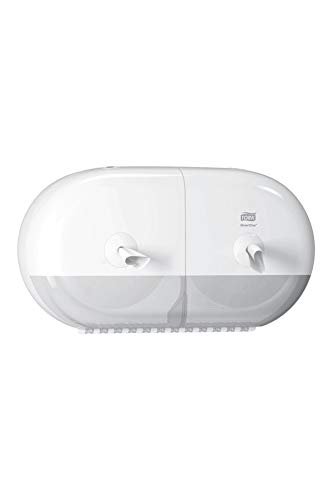 Tork SmartOne® los mini dispensadores de papel rollo de papel higiénico doble, blanco