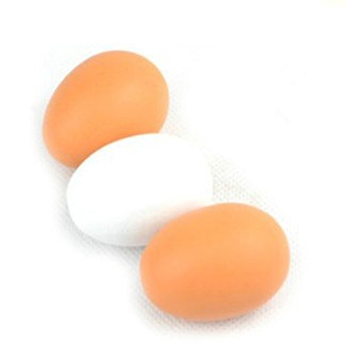 TOYMYTOY 6 unids Huevos de Madera de Pascua en Cartón Juguete de Imitación Juguete de cocina y Alimentos Preescolar para Niños