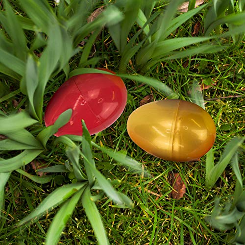 TRIXES Paquete de 12 Coloridos Huevos de Pascua Vacíos para Llenar de Sorpresas