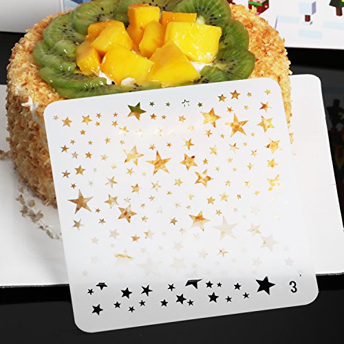 TRIXES Plantillas Esténciles para Dibujar Estrellas Diminutas Tarjetas Álbum de Recortes