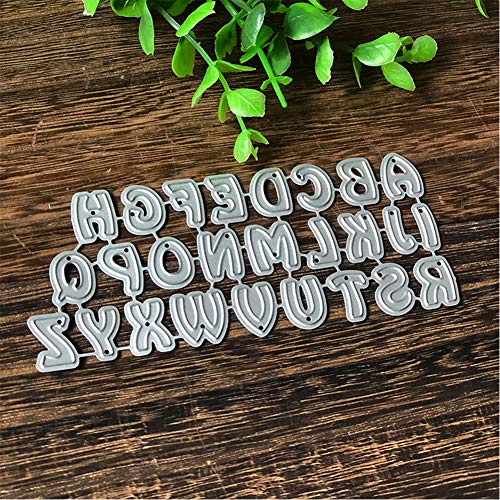 Troqueles de corte Muzhili3, letras del alfabeto, troquel de metal para manualidades, tarjetas de papel, plantilla