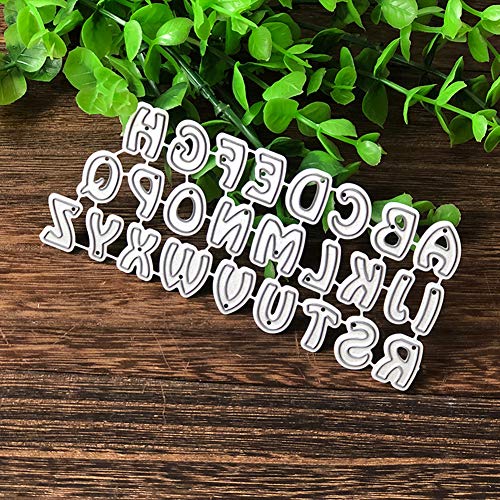Troqueles de corte Muzhili3, letras del alfabeto, troquel de metal para manualidades, tarjetas de papel, plantilla