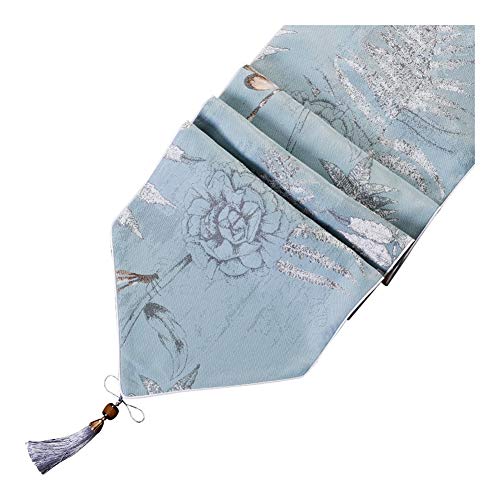TUANZI Squisito Runner da tavolo Moderna Minimalista de Mesa Mesa de Comedor nórdica Abanderado per Feste, ristoranti e attività all'aperto (Color : Blue, Size : 33x220cm)