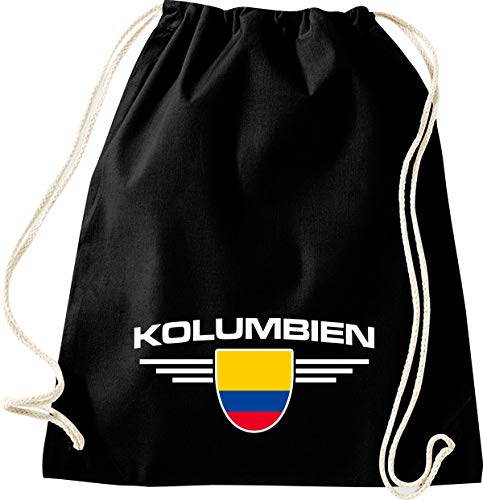 Turn Bolsa Colombia, escudo, País, países, color Negro
, tamaño 37 cm x 46 cm