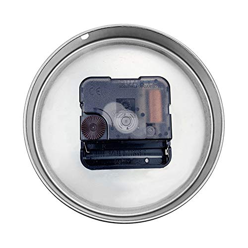 ufengke Reloj de Pared Solo Agujas sin Marco Grande Reloj Quartz Metal 3D DIY Plateado para Salon Comedor, Diámetro 63cm