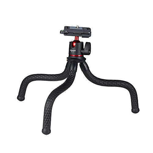 Ulanzi MT-11 Soporte para trípode de Pulpo Flexible Tornillo de 1/4 Pulgada Diseño de Plataforma 2 en 1 Ajuste de 360 ° Cabezal de Bola 1.2 kg / 2.6lbs Capacidad de Carga para teléfono Inteligente
