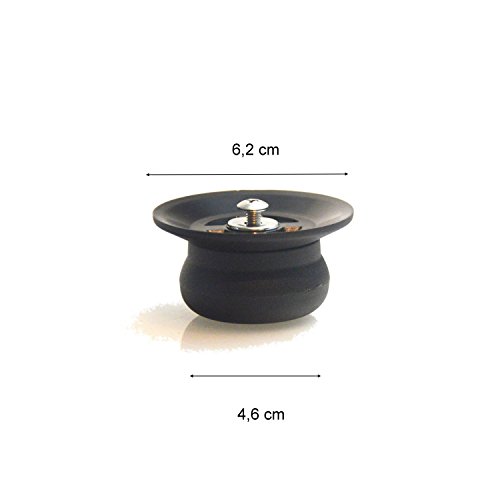 Universal para mango tapa de repuesto Mango tapa de olla tapa de cristal Asa Pomo Negro – para muchas marcas Tapa de cristal, plástico, 1
