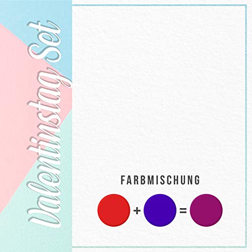 V2 Colorante alimentario de vaina extremadamente concentrado, líquido para colorear bebidas, masas, coberturas y todos los demás productos alimenticios Set Día de San Valentín