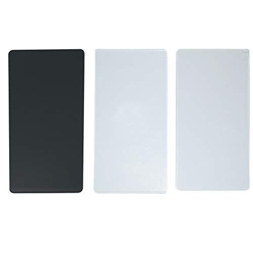 Vaessen Creative Cut Easy Mini Placas de Repuesto, Conjunto de 3, para Máquinas Troqueladoras y de Embossing Pequeñas, Diferentes, 16,5 x 7,5 cm