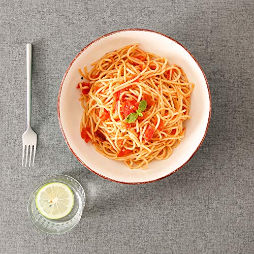 vancasso Serie Bella Cuencos Grandes 2 Piezas 1650ML Ensaladera, Cuencos para Sopa, Tazones Frutas, Ensalada, Ramen Bowl 2 Colores