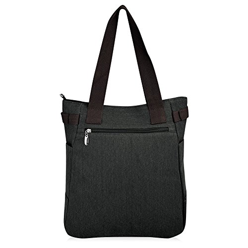 VBIGER Bolso de lona de hombro para mujer Talla única Negro