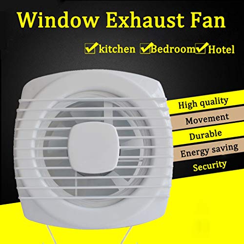 Ventilador Extractor Ventilador de Escape de bajo Ruido Tipo de Ventana de Pared Ventilador for Inodoro Cocina Baño Ventilador doméstico Ventilador Paquete Individual (Size : 7 Inches.)