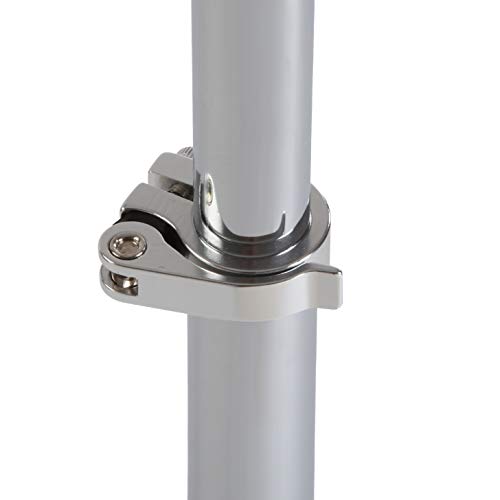 Versa 18790700 Mesa Auxiliar de Cristal Redonda Trento, Templado y Cromo, 56 x 50 x 50 cm