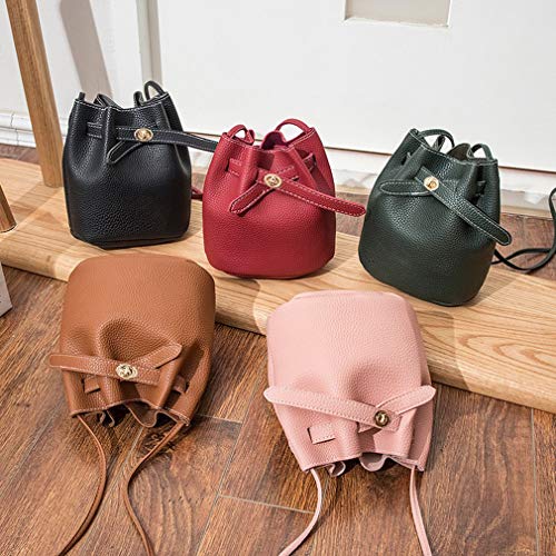 VHNBVHGKGHJ - Bolso bandolera de piel gofrada versátil a mano de estilo japonés con bolsa bandolera