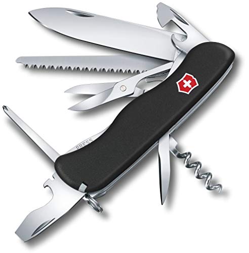 Victorinox V08513.3 Navaja Grande Outrider (09023.3), Unisex, Negro, L