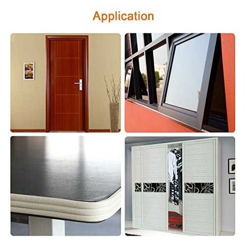 Vidence Autoadhesivo Sellar Ventana Tira de Sellado en Forma de D, Burlete de Goma con la Junta y la Espuma para Puerta Ventana, Goma burlete para Puerta Ventana Antigolpes, Blanco [2 Rollos]