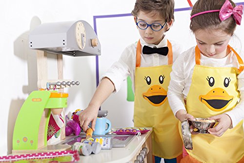 Vigar Duck kids Delantal, 90% Polyester 10% PU, Amarillo