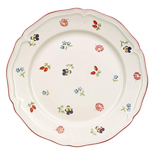 Villeroy & Boch Petite Fleur Plato de postre, 21 cm, Porcelana Premium, Blanco/Multicolor