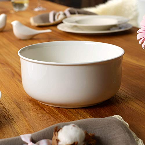 Villeroy & Boch Twist White Ensaladera redonda, Porcelana Premium, Blanco