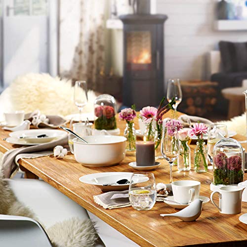 Villeroy & Boch Twist White Ensaladera redonda, Porcelana Premium, Blanco