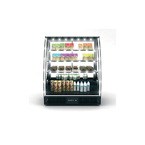 Vitrine Réfrigérée Courbée Série PAK Accès Porte Avant - 1015x1240 mm - SAYL