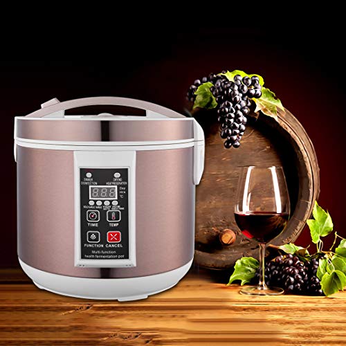 Vogvigo 6L Multifuncional Fermentador de Ajo Negro Control Automático Inteligente Fabricante de Ajo Fabricante de Alimentos Saludables, Máquina de Ajo Negro para Yogurt Vino de Arroz Natto