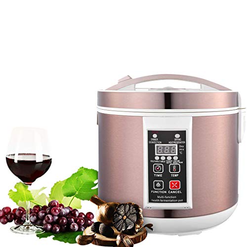 Vogvigo 6L Multifuncional Fermentador de Ajo Negro Control Automático Inteligente Fabricante de Ajo Fabricante de Alimentos Saludables, Máquina de Ajo Negro para Yogurt Vino de Arroz Natto