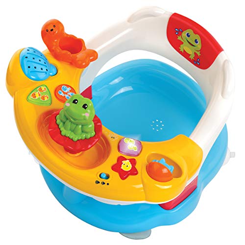 Vtech Aquasilla 2 en 1, silla de baño y panel de actividades, juguete para jugar dentro y fuera del agua, multicolor (80-515422)