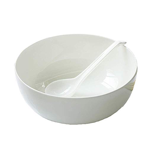 WCS Tazón Tazón de cerámica de Porcelana Cuenco Plato de Arroz Familia Plato de Sopa de Fideos Tazón de cerámica Ensaladera Individual Frutero instantánea de Fideos Tazón