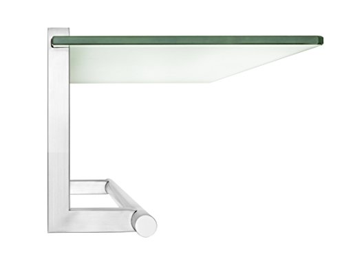 Wenko Estantería Mural, Acero Inoxidable, Plata, 26,0 x 14,0 x 62,5 cm
