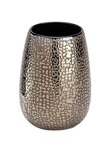 Wenko Marrakesh Vaso para Cepillos De Dientes, Cerámica, Marrón, 8.3x8.3x275 cm