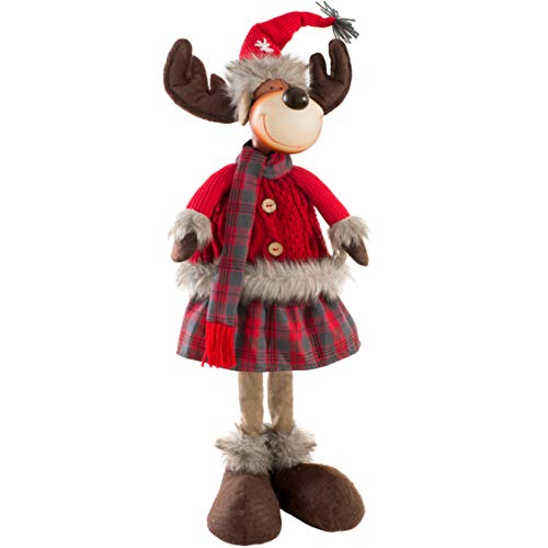 WeRChristmas - Figura Decorativa de Reno, diseño de Reno, Multicolor