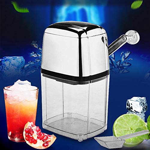 WH-TJQ W＆H Máquina De Hielo Manual De Manivela, Barra, Restaurante, Máquina De Hielo Manual para El Partido De La Máquina Creativa Trituradora De Hielo Herramienta De Gránulos ++